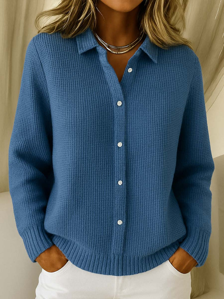 Dorothee | Fine Knit Button-Up Cardigan