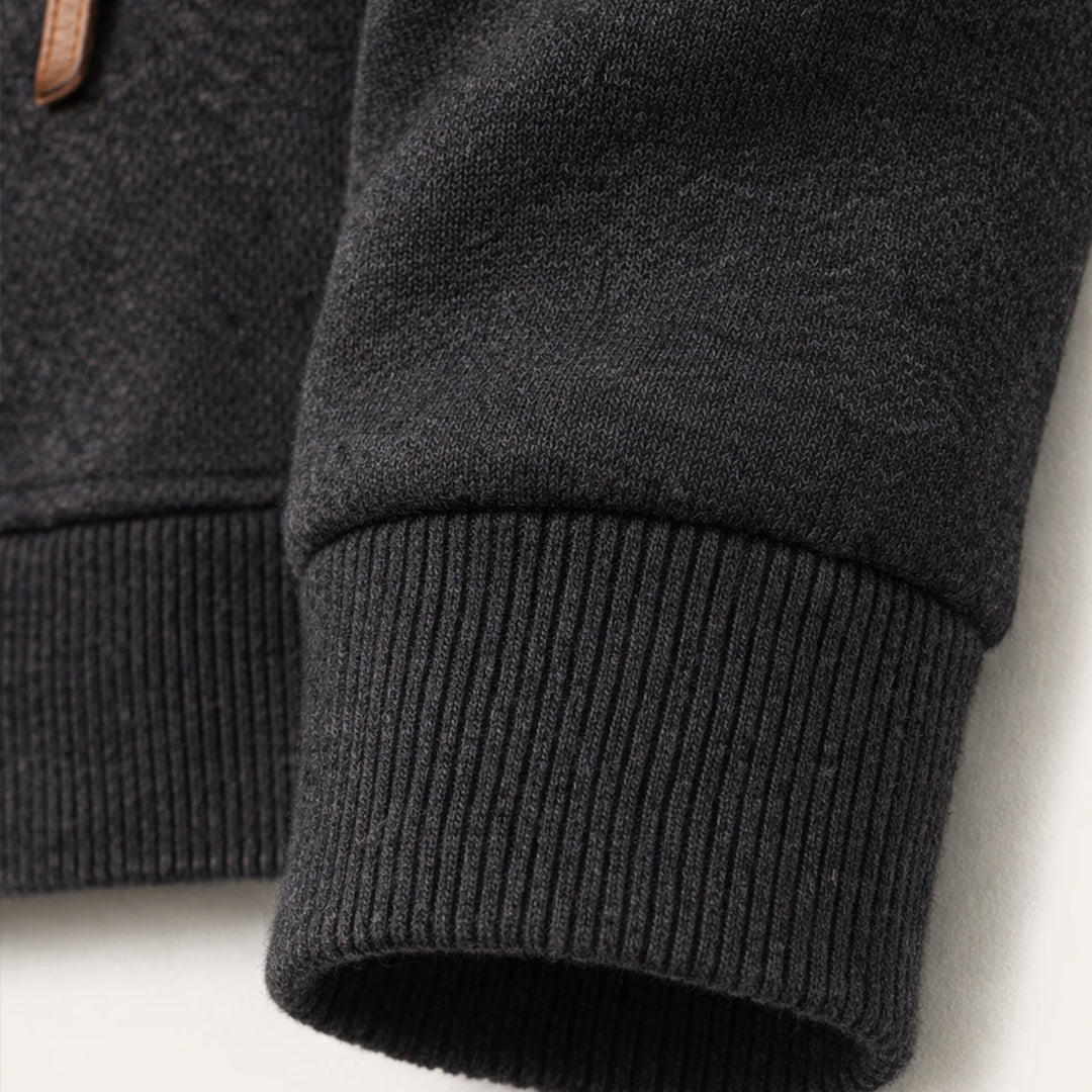 Magloire | Brushed Back Zip Up Hoodie