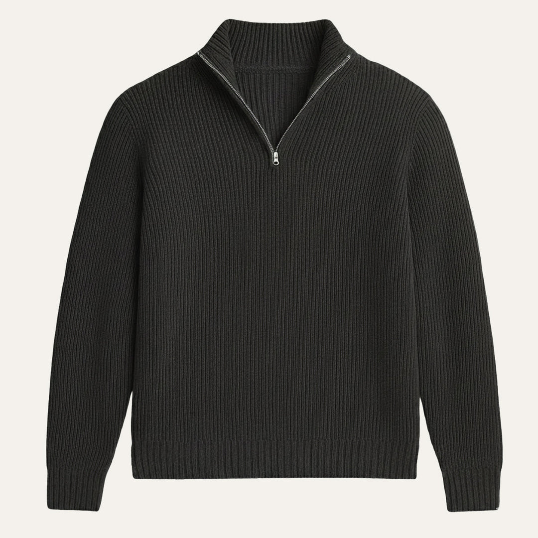 Francois | 100% Cashmere Half Zip Knit