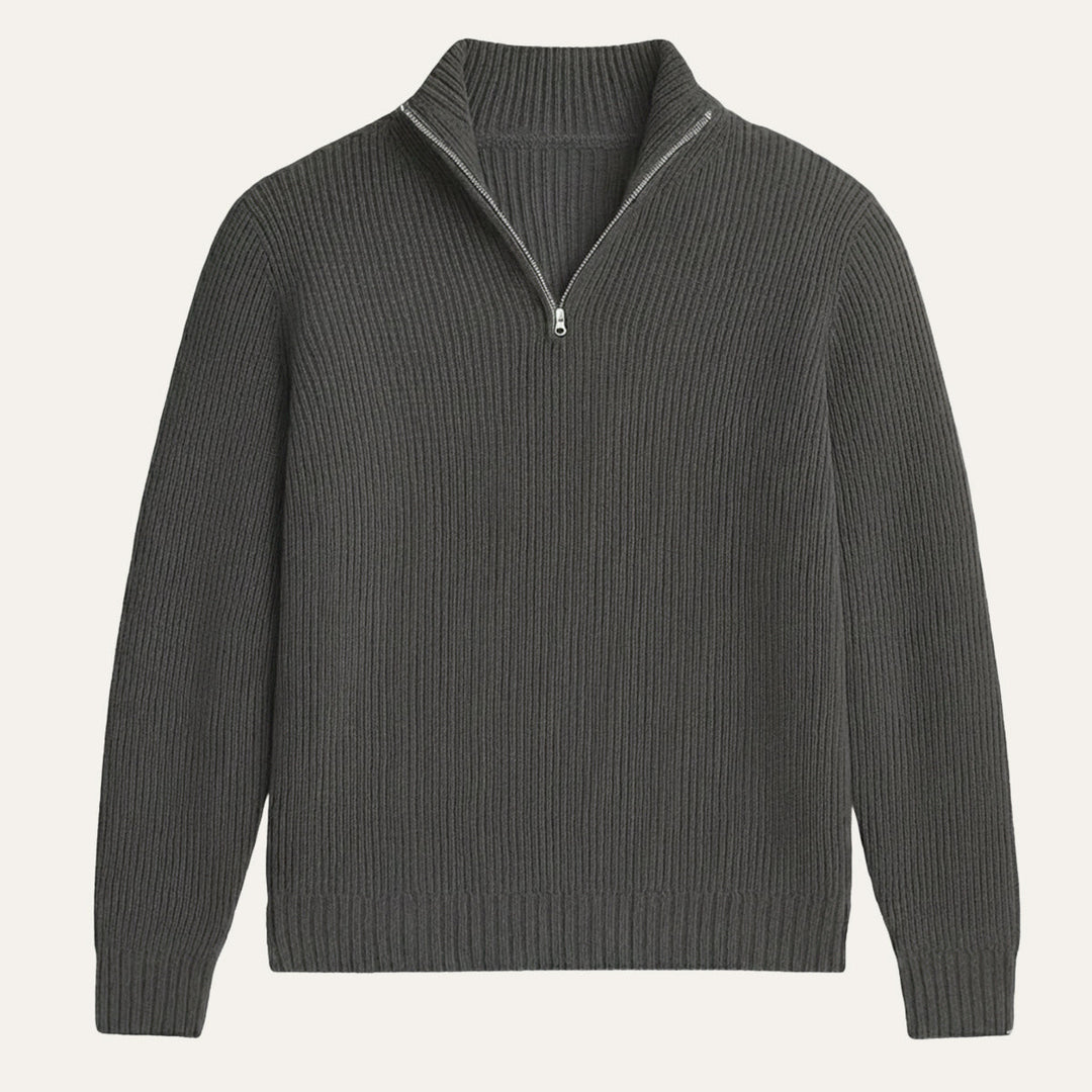 Francois | 100% Cashmere Half Zip Knit