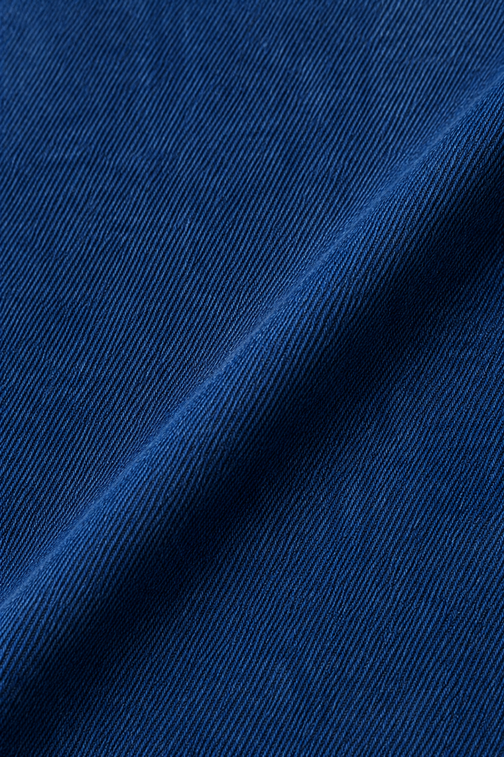 Cotton Denim Vest And Shorts Set fabric close-up