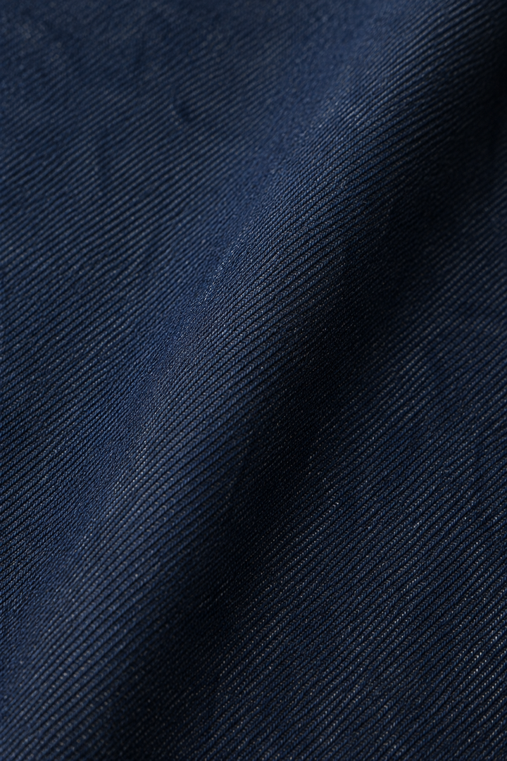 Button Front Denim Blazer And Trouser Set fabric close-up