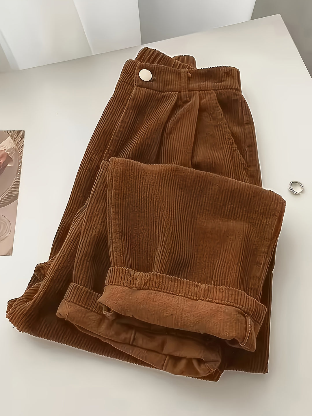 Scholastique | Woven Drape Wide Leg Pants