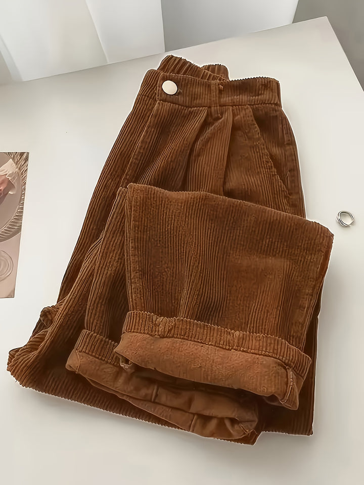 Scholastique | Woven Drape Wide Leg Pants