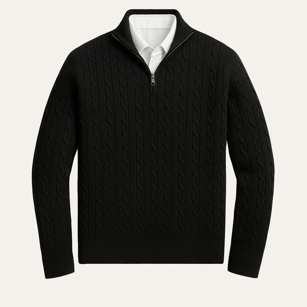 Bonaventure | Cable Knit Half Zip