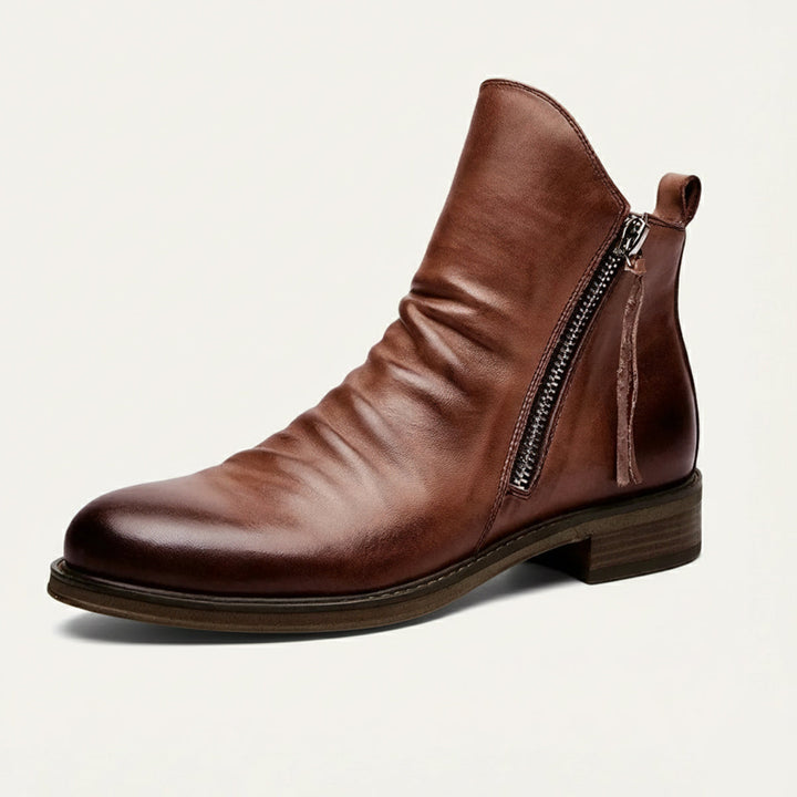 Bertrand | 100% Leather Side Zip Boot