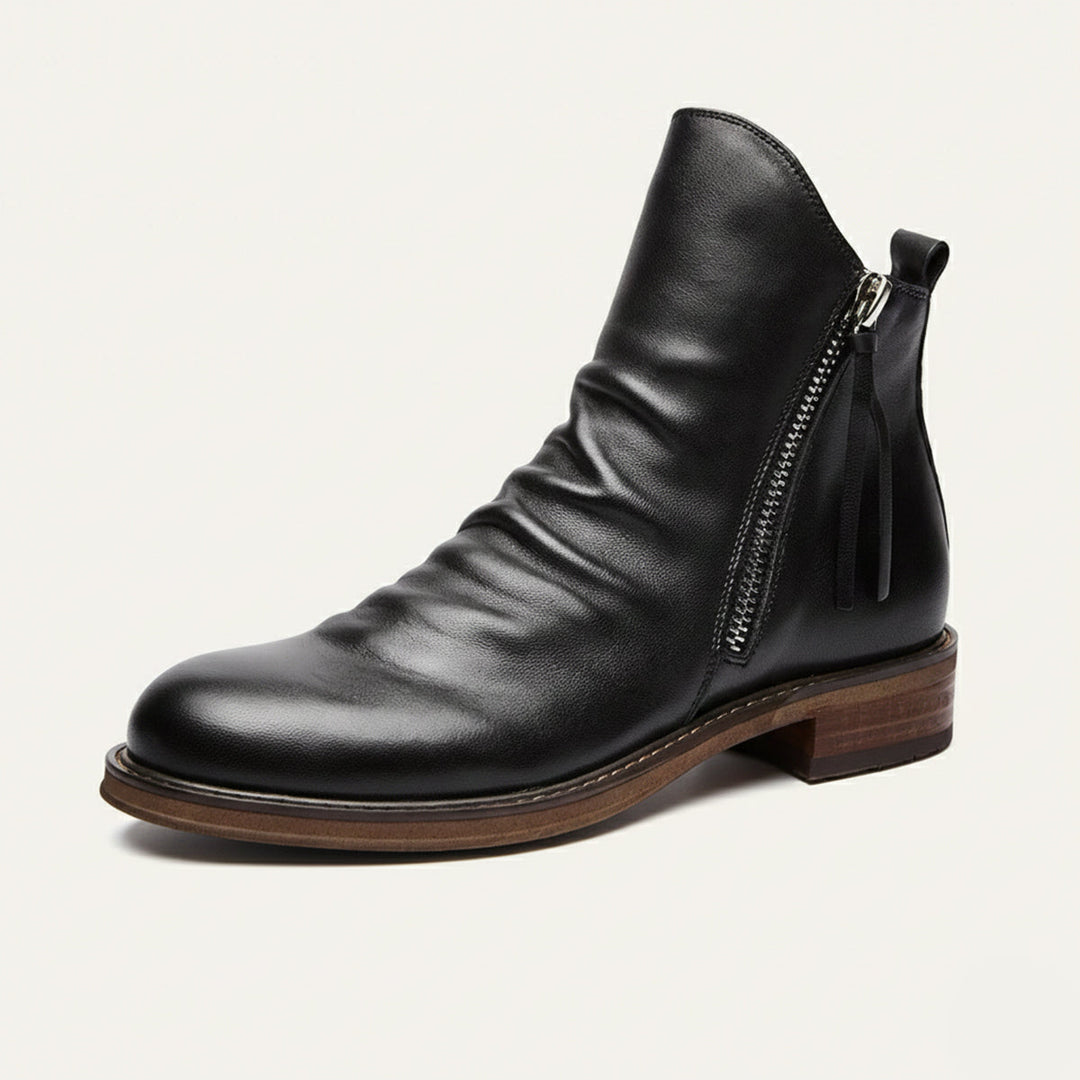 Bertrand | 100% Leather Side Zip Boot