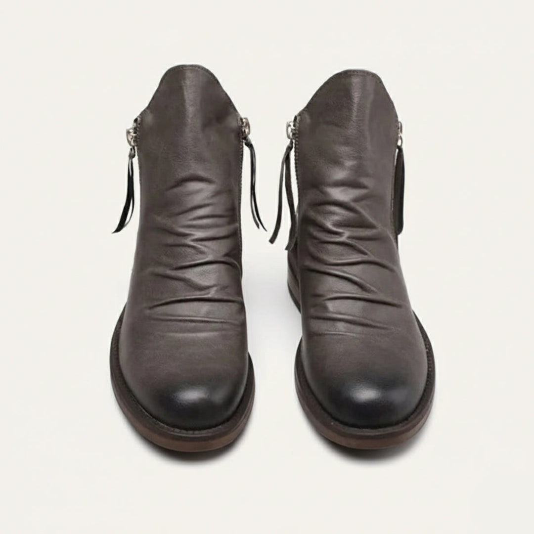 Bertrand | 100% Leather Side Zip Boot