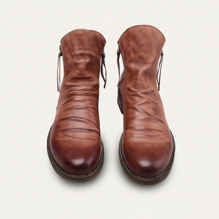 Bertrand | 100% Leather Side Zip Boot