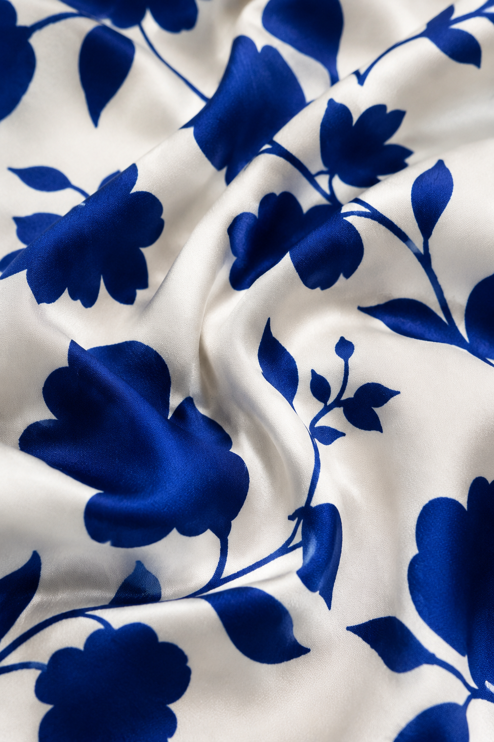 Floral Print A-Line Maxi Dress - fabric close-up