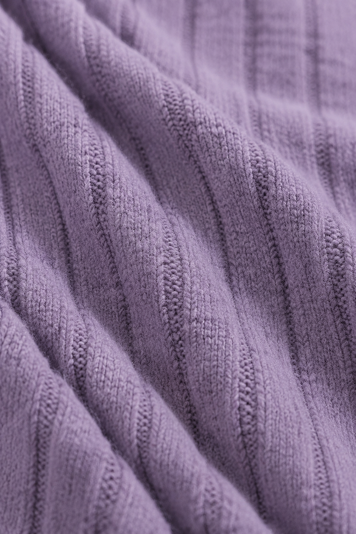 Florianne | V Neck Knit Lounge Set - fabric close-up