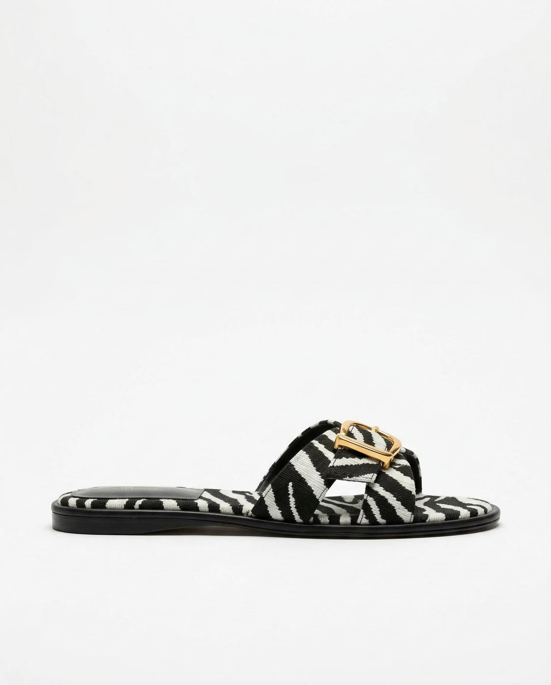 Vitalie | Crossed Strap Cutout Flat Slides