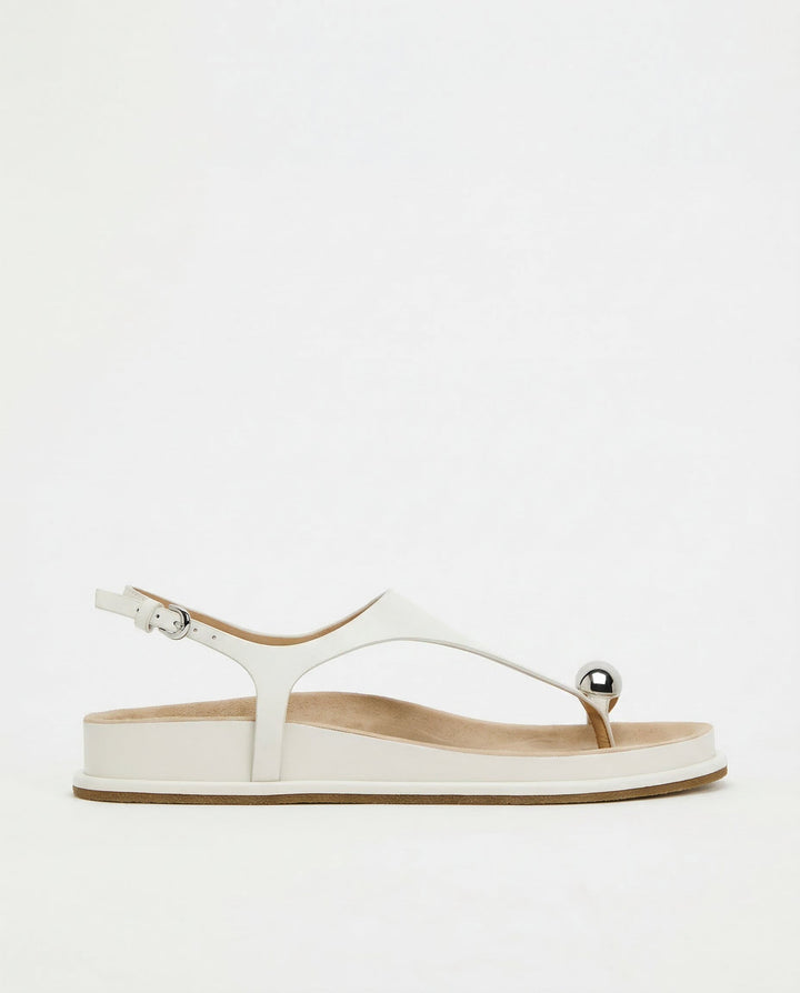 Eudora | Metal Trim Ankle Strap Flats
