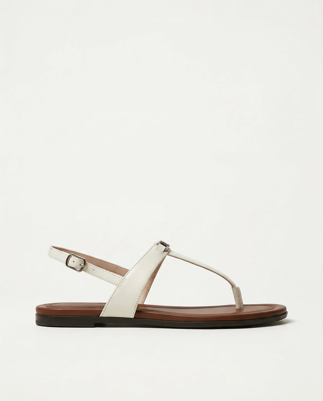Aloise | Gold Buckle Thong Sandals