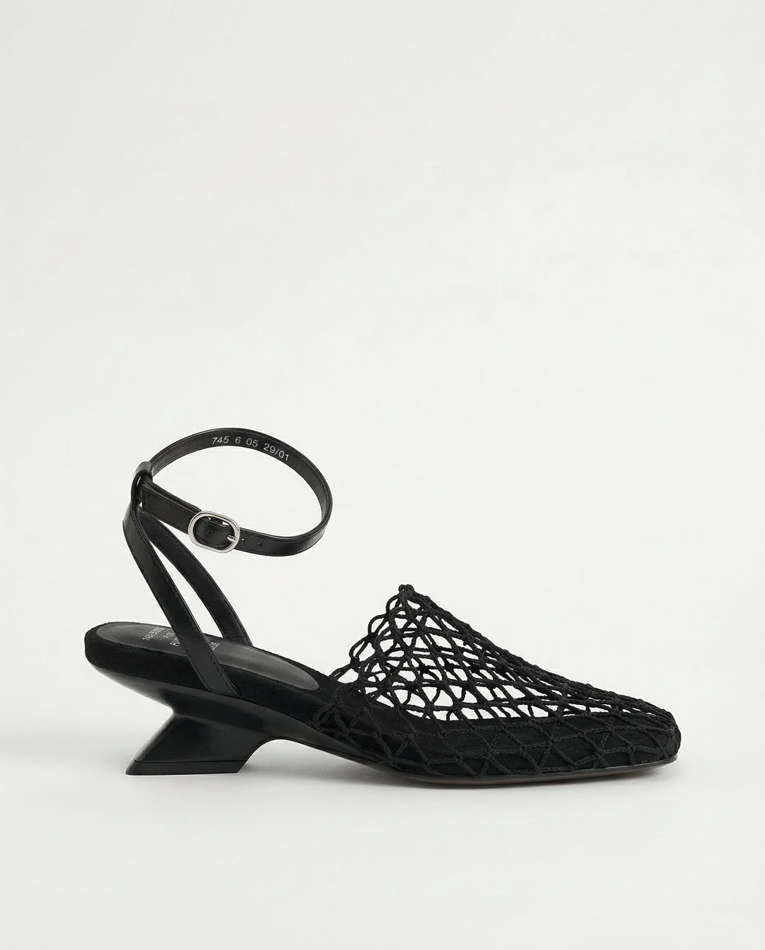 Alida | Braided Linen Square Toe Heels