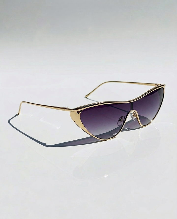 Curved Single Lens Shield Sunglasses