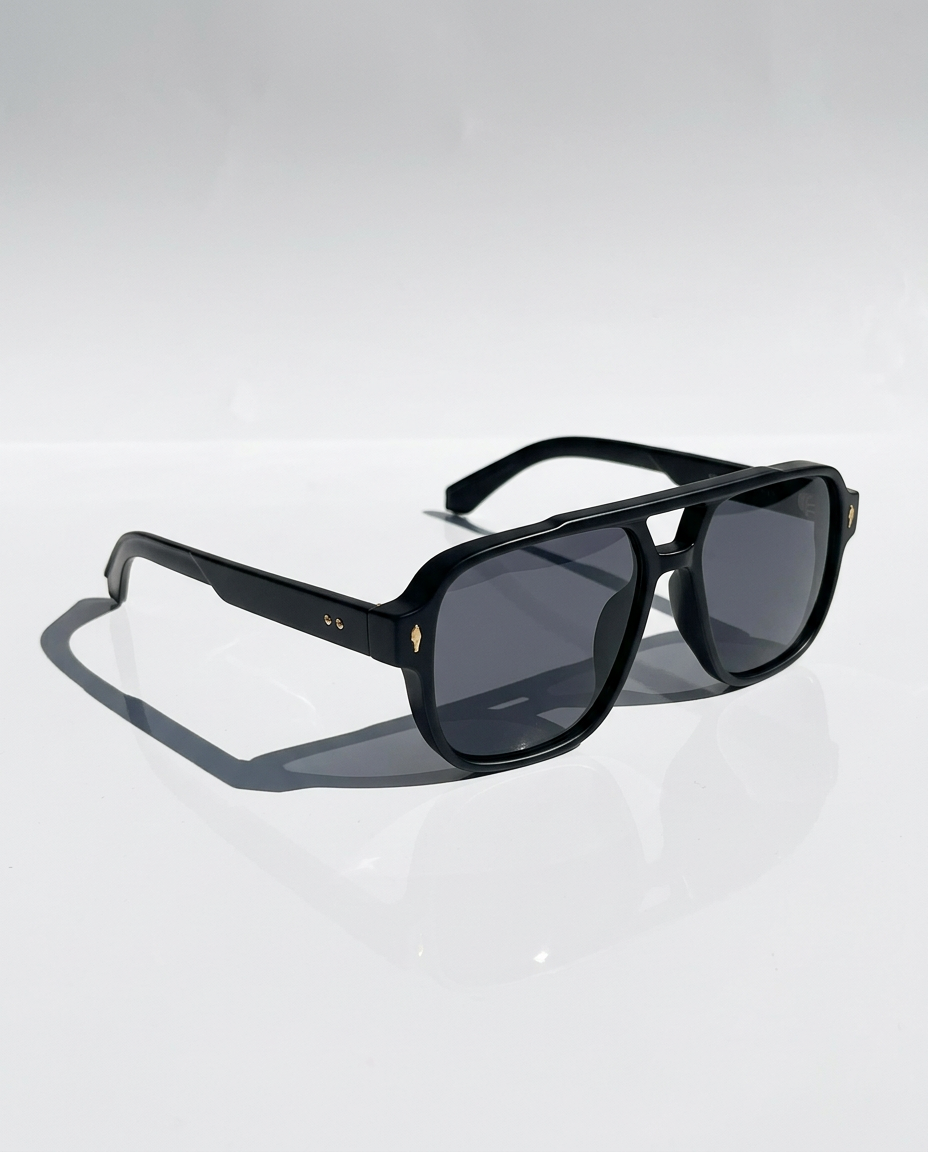 Squared Acetate Oversized Sunglasses