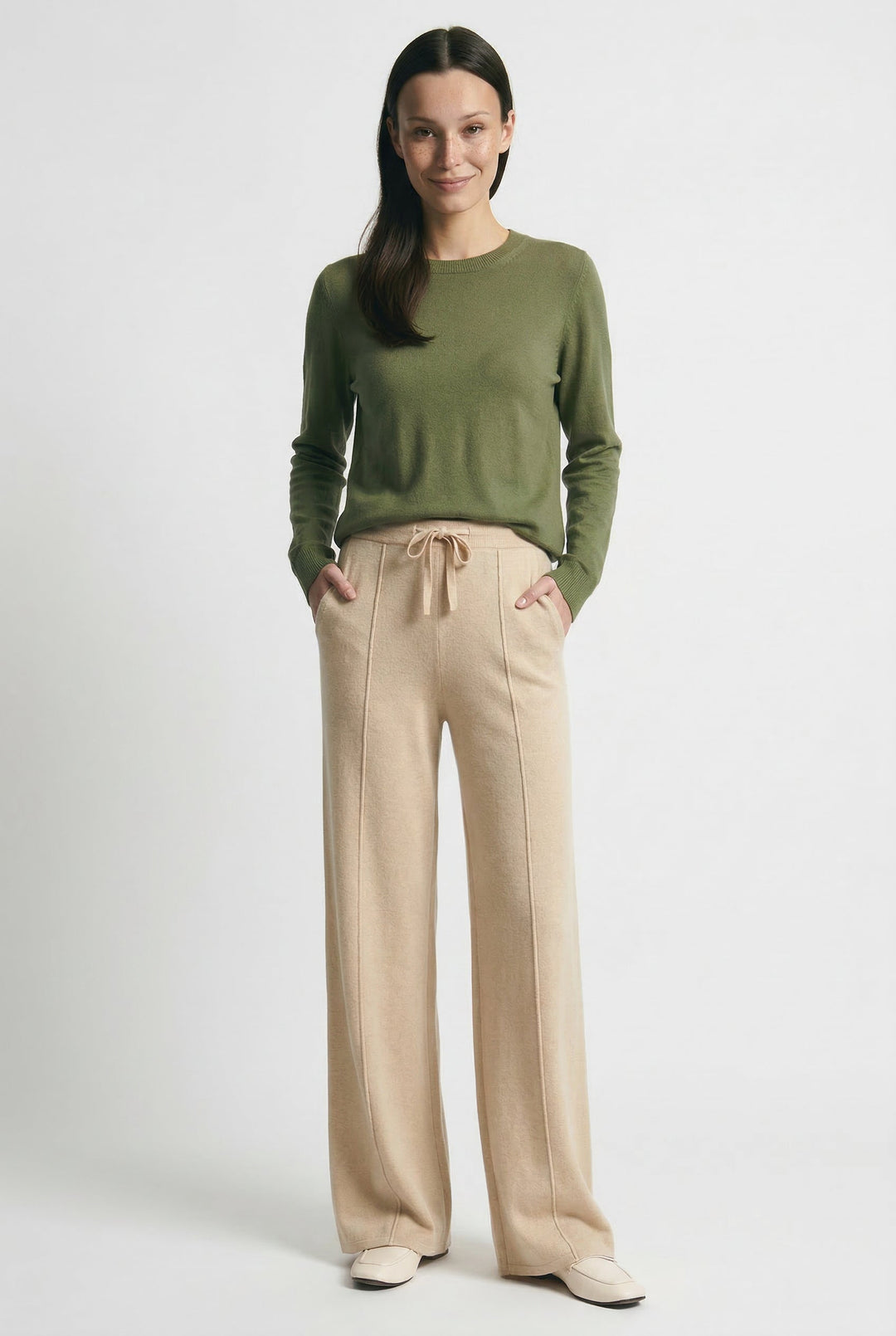 Hectorine | Merino Wool Wide Leg Trousers