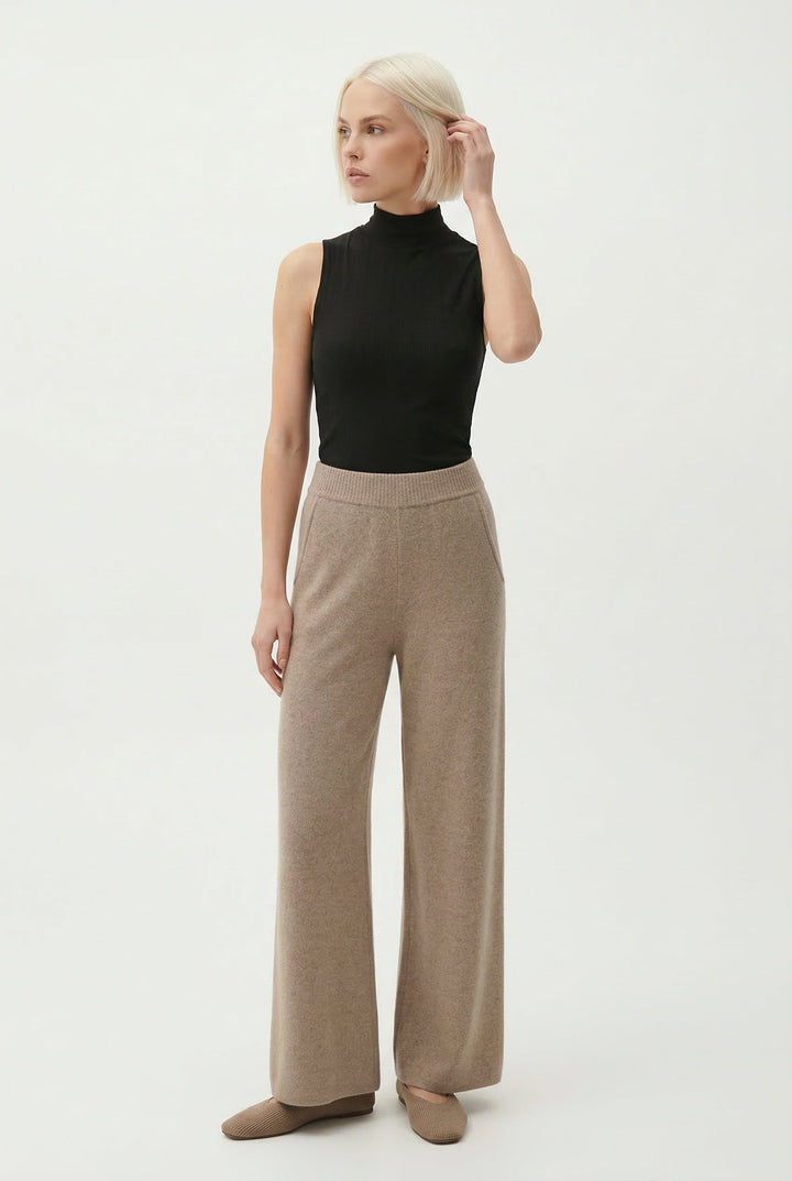 Hedwige | High Waist Cashmere Blend Pants