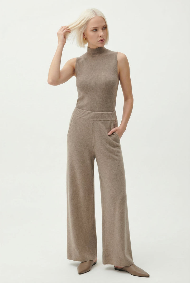 Hedwige | High Waist Cashmere Blend Pants