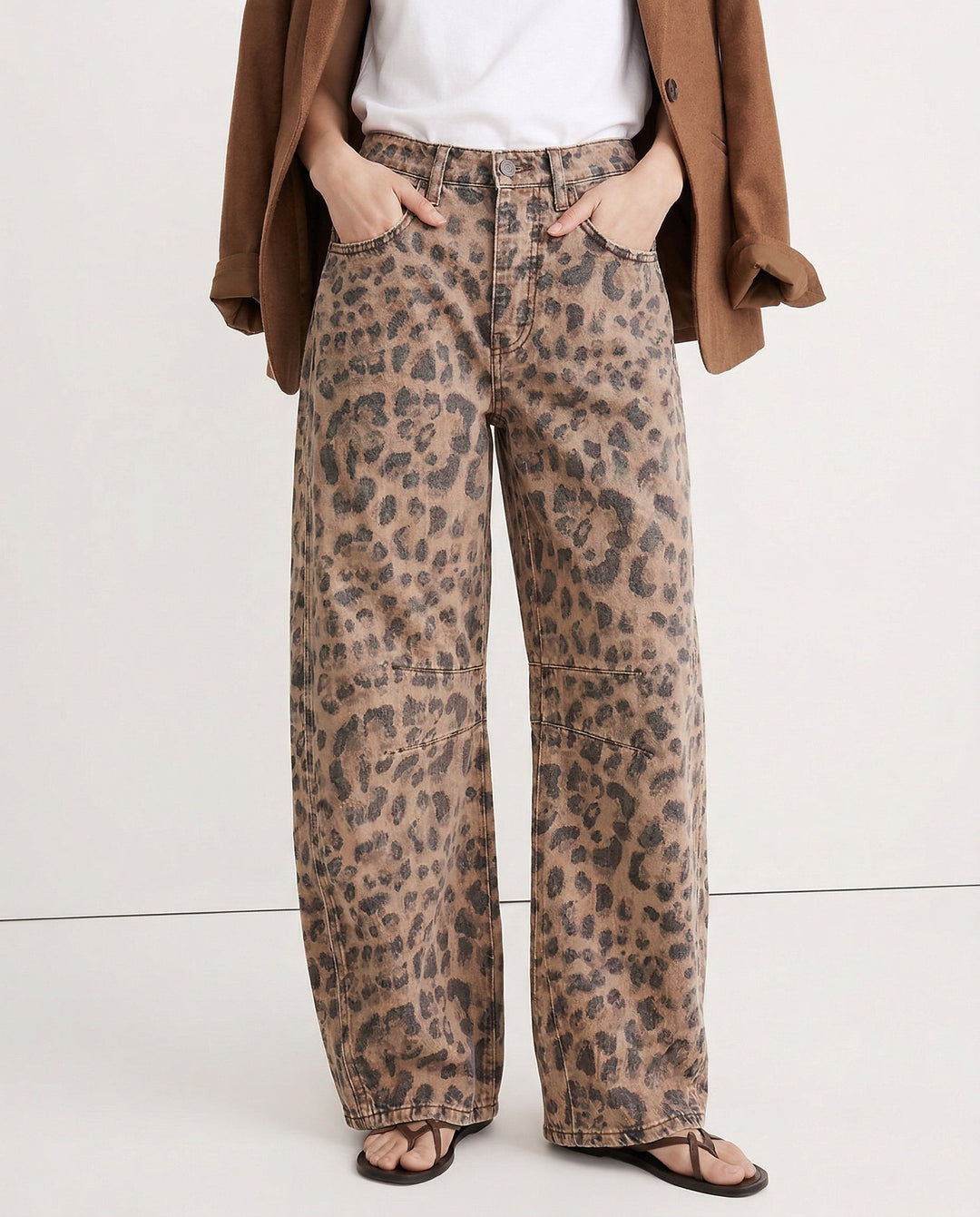 Malvine | Barrel Leg Cotton Denim Jeans