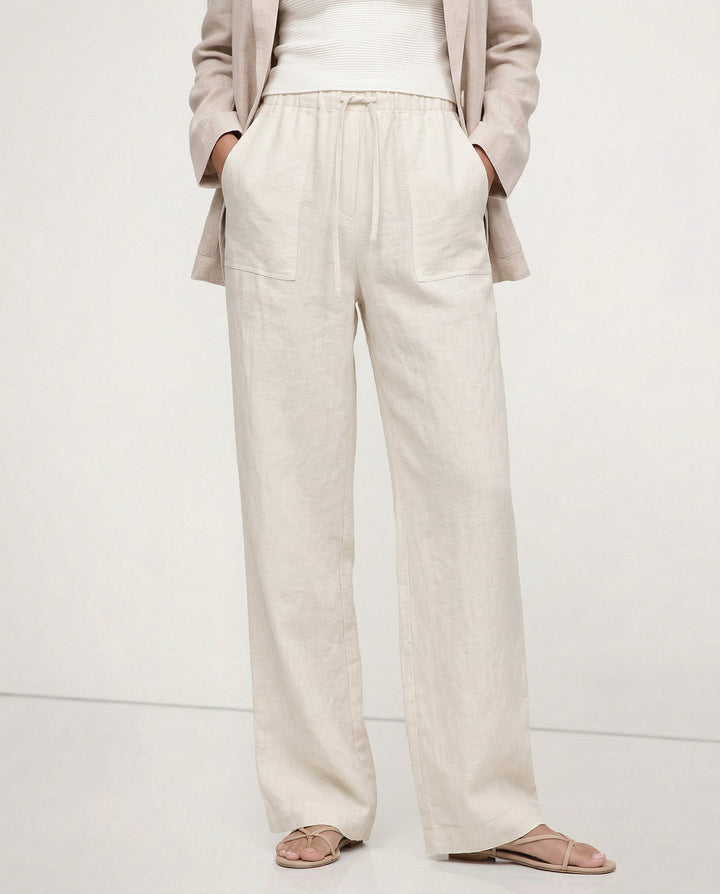 Delima | Pure Linen Drawstring Pants