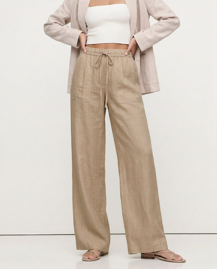Delima | Pure Linen Drawstring Pants