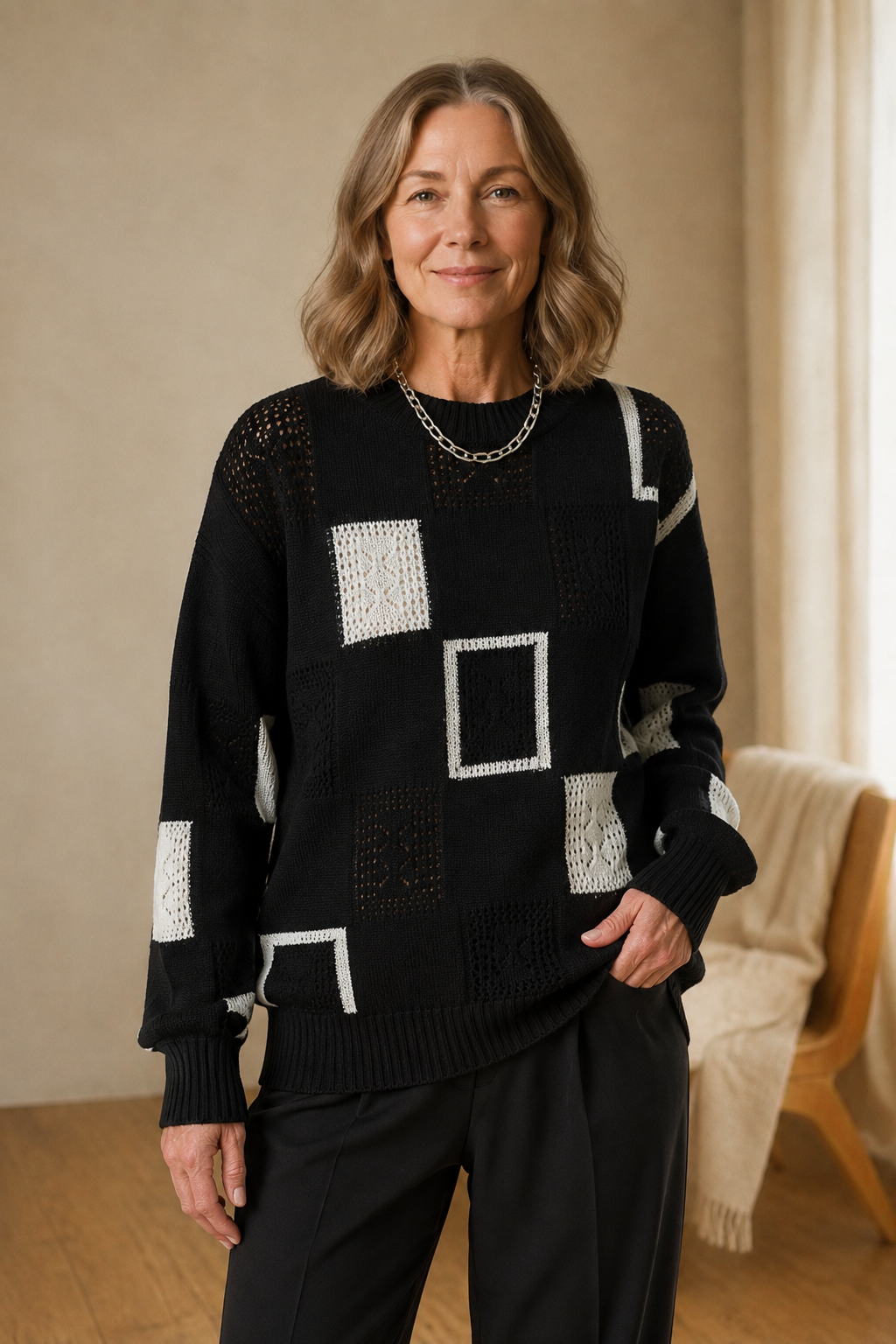 Heidi | Elegant Sweater - Black