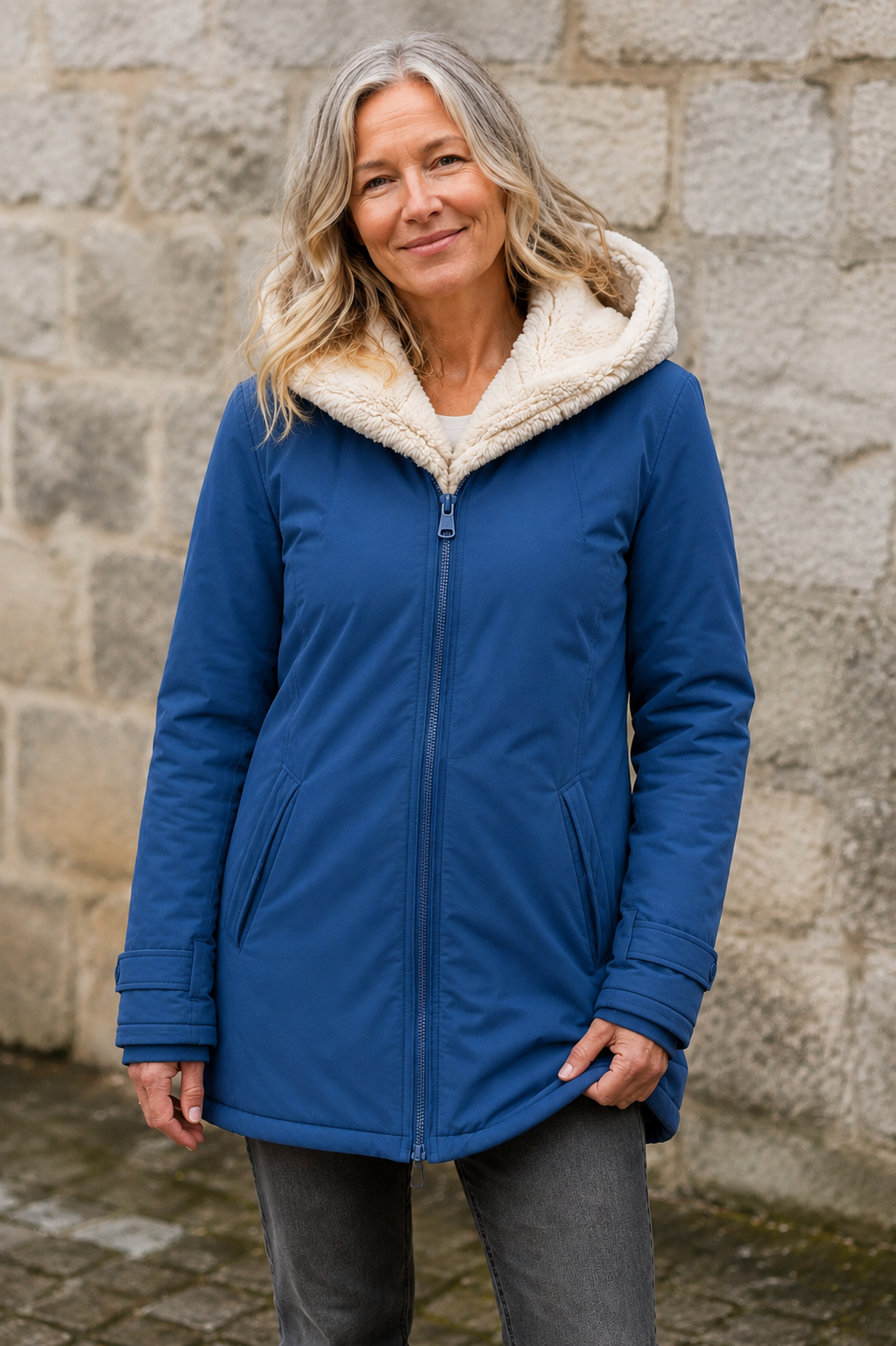 Hermine | Thin Insulated Zip Jacket - Brown