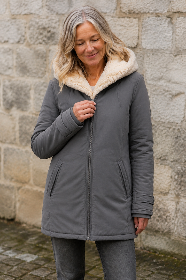 Hermine | Thin Insulated Zip Jacket - Purple
