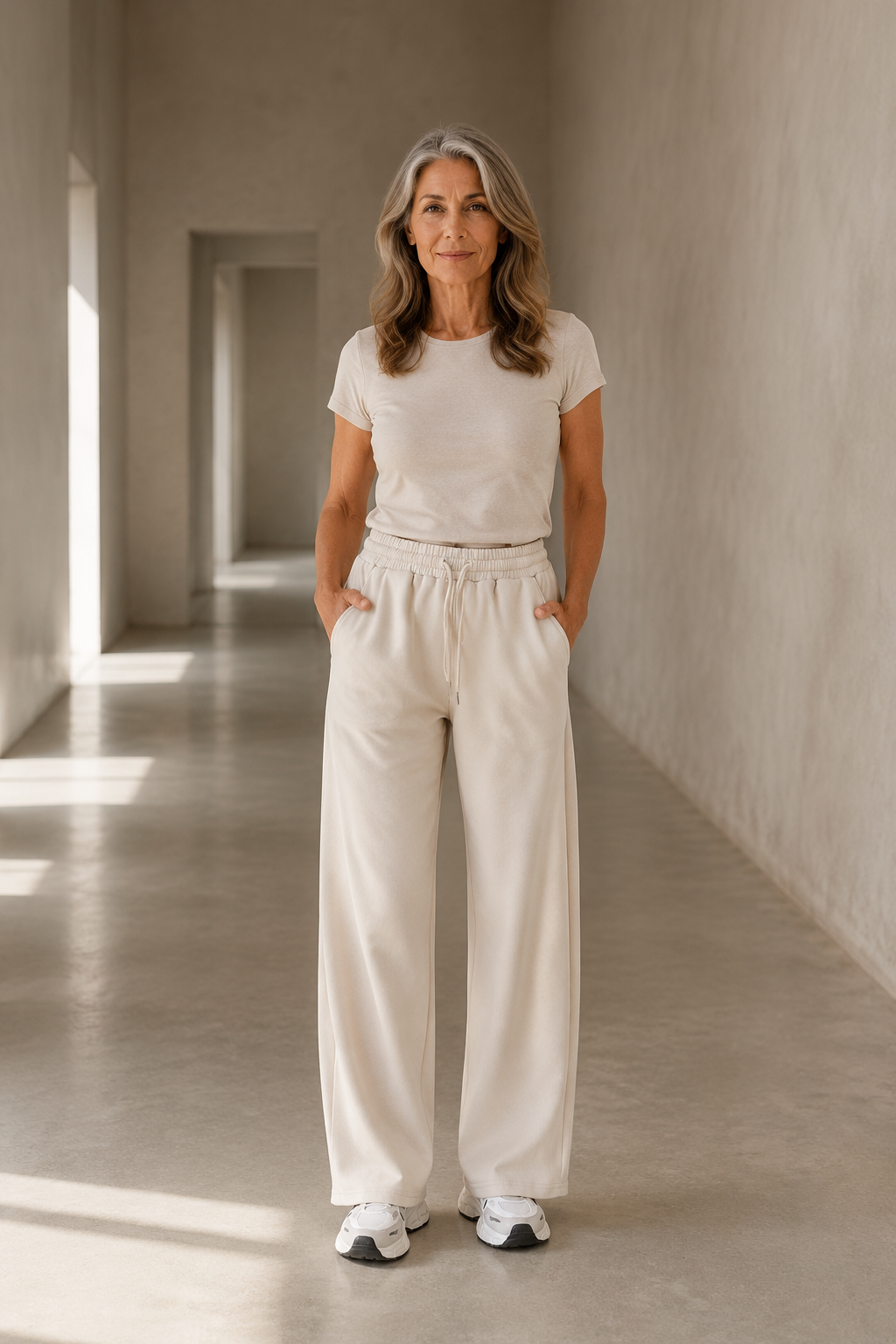 High Rise Straight Leg Pants