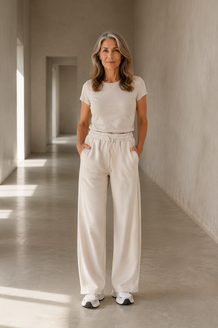 High Rise Straight Leg Pants