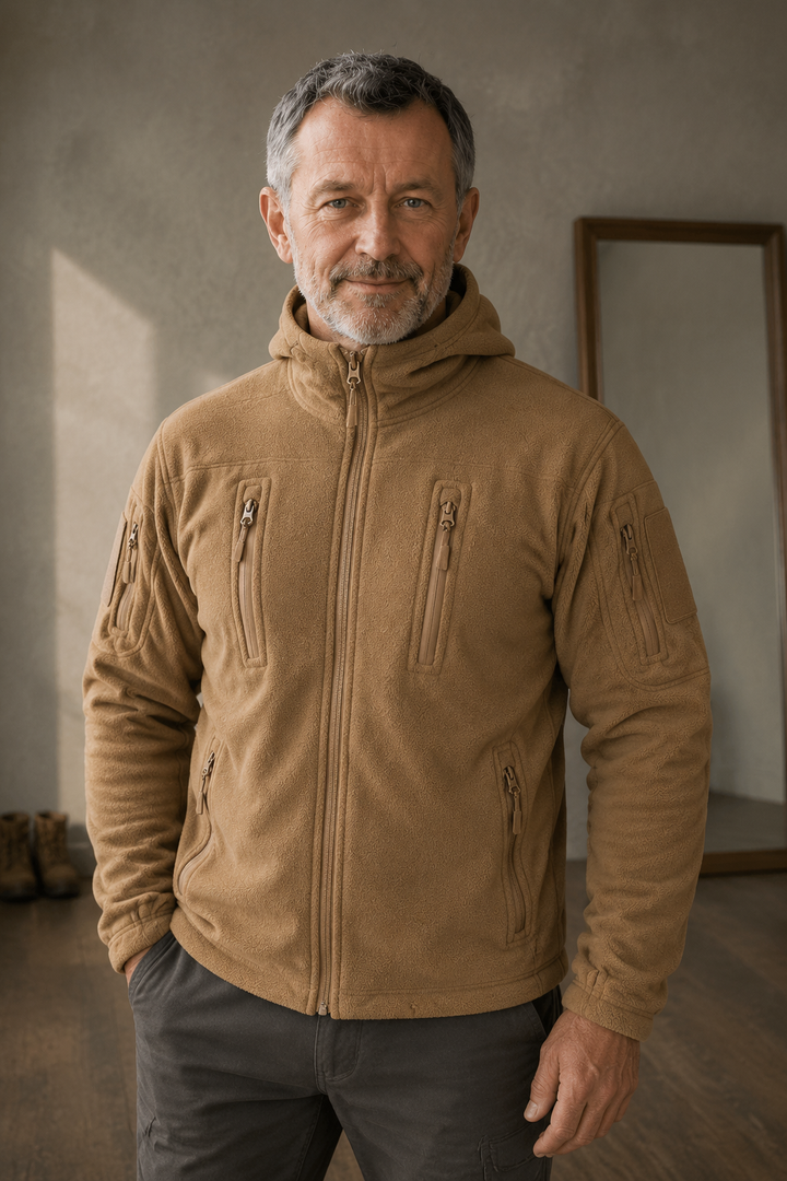 Hooded Tactical Fleece Jacket - hero closed