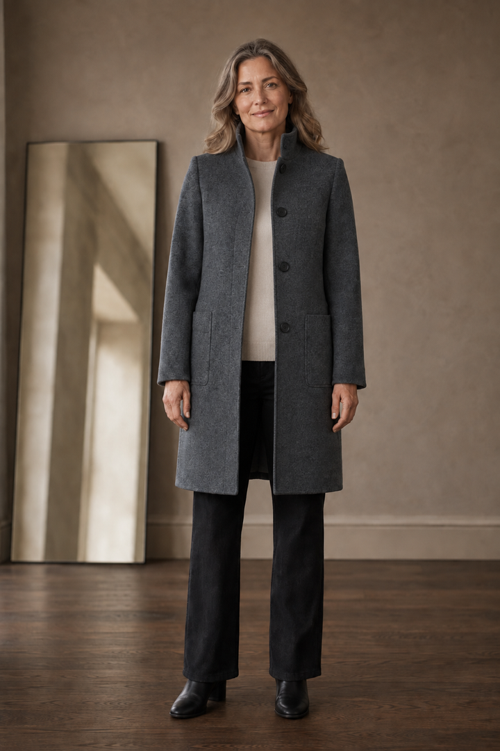 Sidonie | Wool-Blend Overcoat, To the Knee