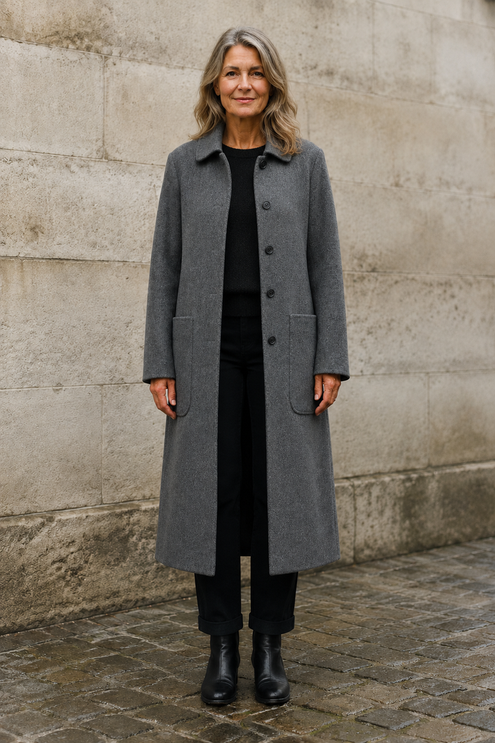 Hudson Park wool overcoat open