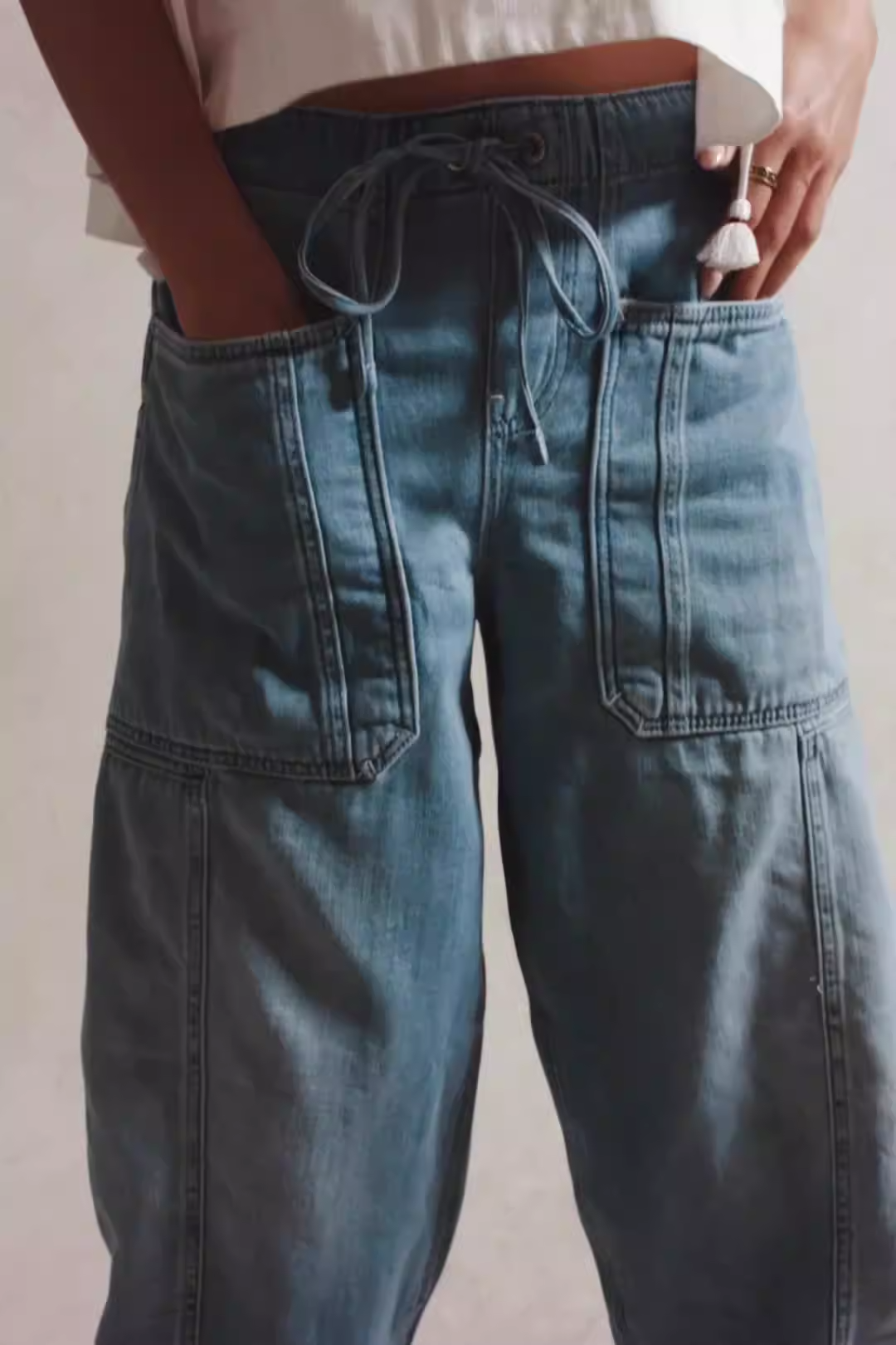 Maryse | Pull-On 100% Cotton Denim Jeans