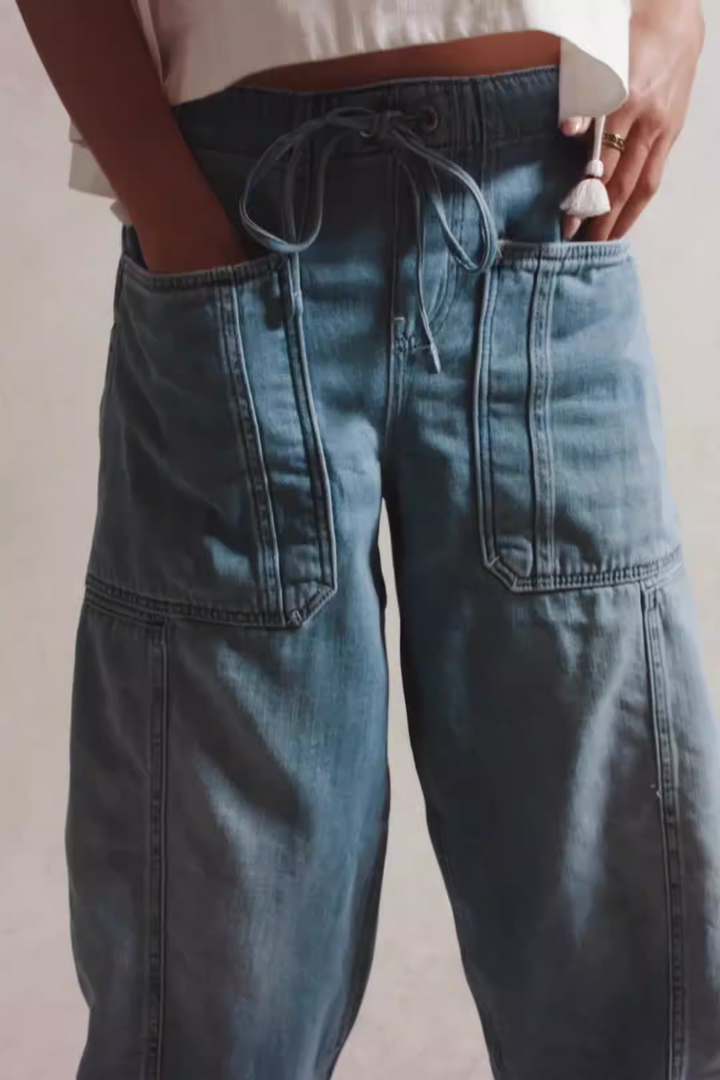 Maryse | Pull-On 100% Cotton Denim Jeans