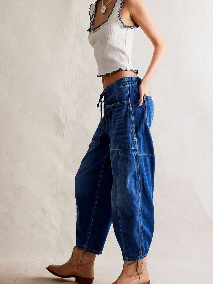 Maryse | Pull-On 100% Cotton Denim Jeans
