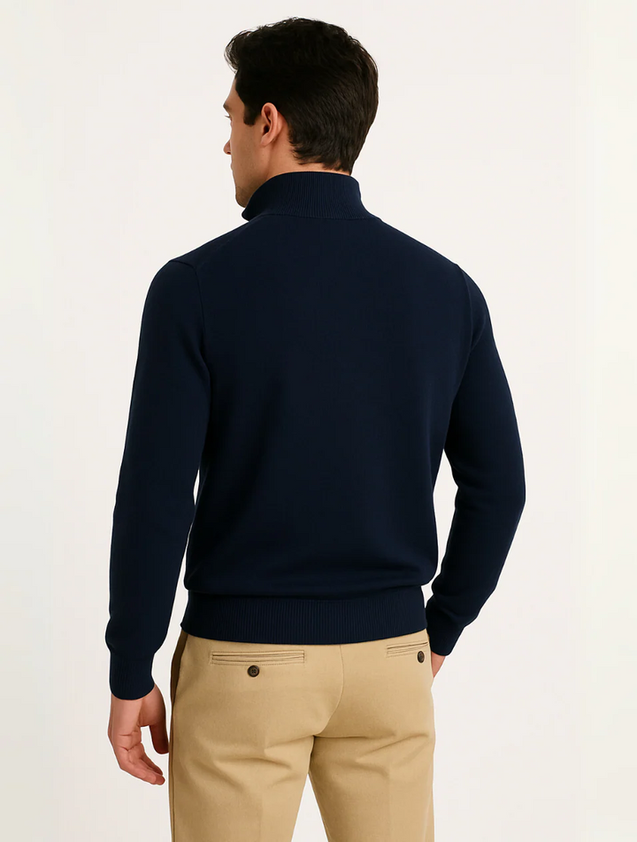 Cyriaque | 100% Cotton Half Zip Knit