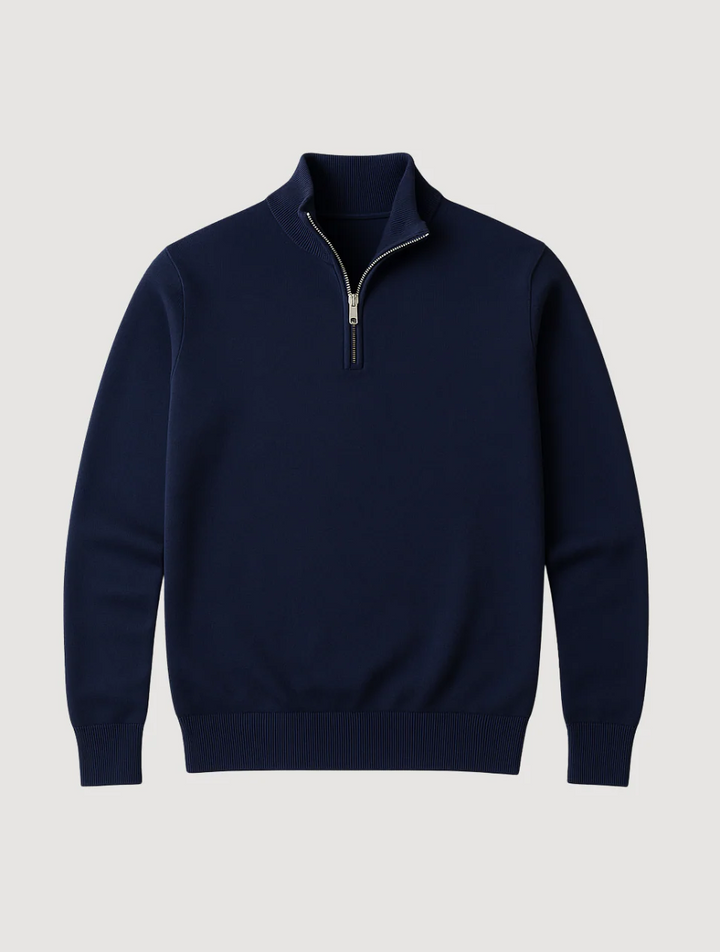 Cyriaque | 100% Cotton Half Zip Knit