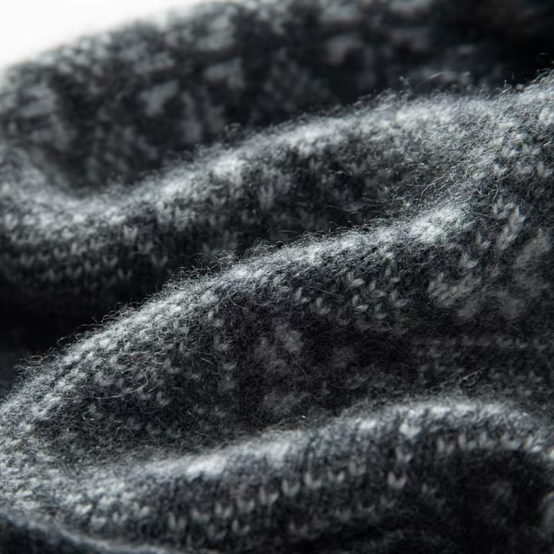 Fair Isle Cashmere Beanie, Folded Cuff