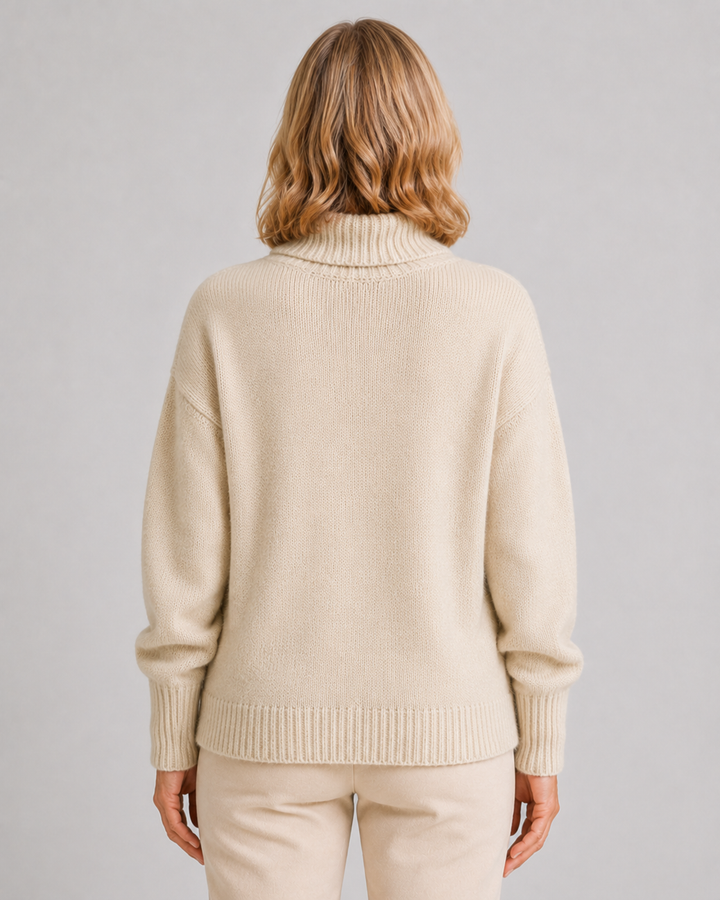 Helen | 100% Cashmere High Neck Sweater