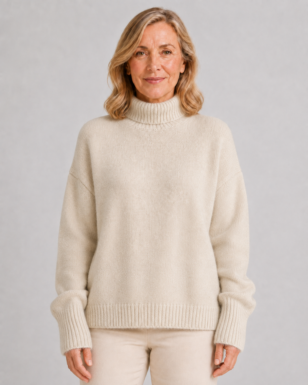 Helen | 100% Cashmere High Neck Sweater