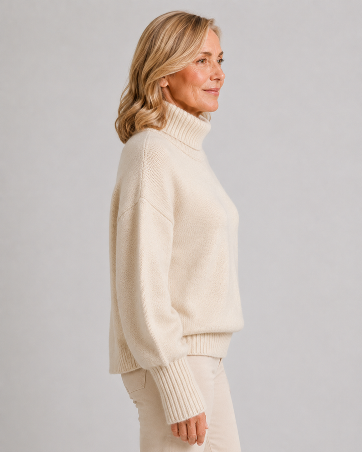 Helen | 100% Cashmere High Neck Sweater