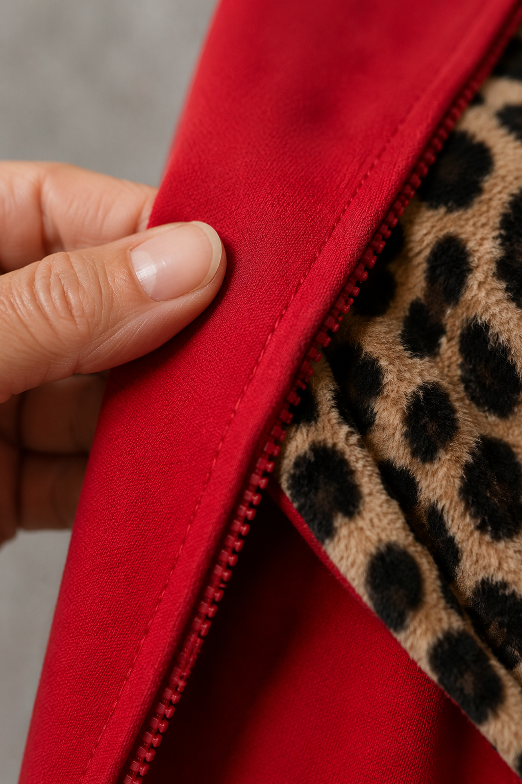Isabelle | Reversible Hooded Coat - fabric close-up