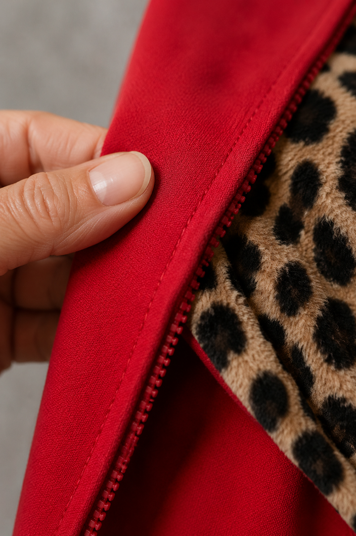 Isabelle | Reversible Hooded Coat - fabric close-up