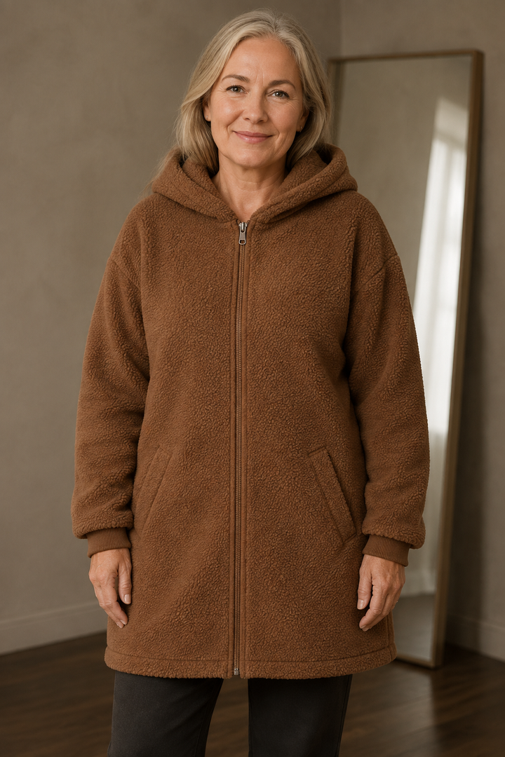 Jane cozy teddy coat closed