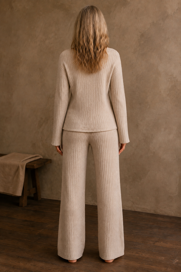 Knit Two Piece Lounge Set back view