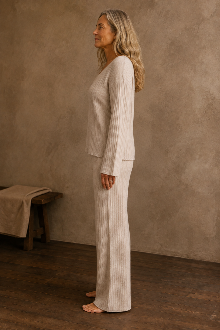 Knit Two Piece Lounge Set side view