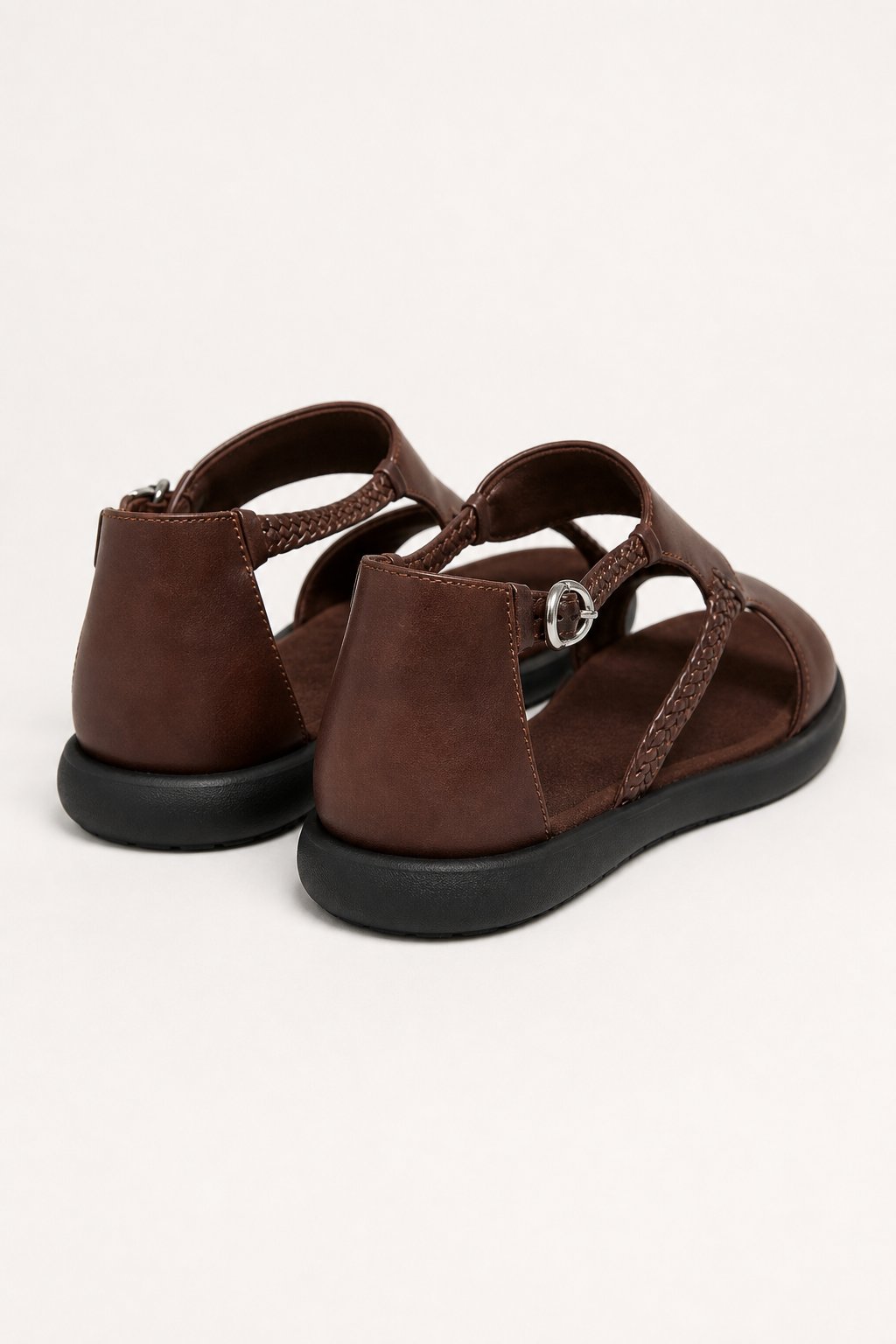 Claudia | Braided Strap Buckle Sandals